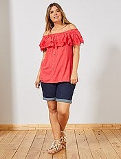 shorts jeans taglie forti