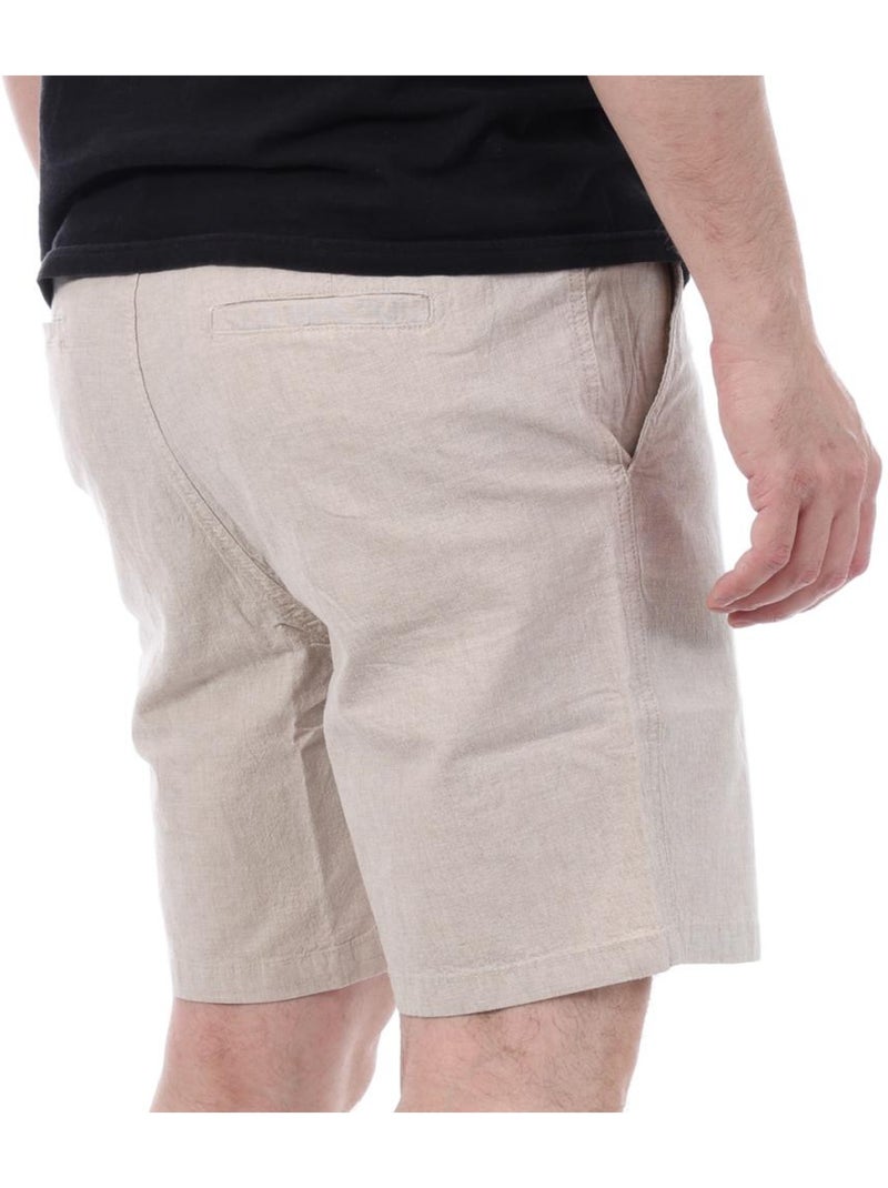 Pantaloncini Lino Uomo Teddy Smith Beige - Kiabi