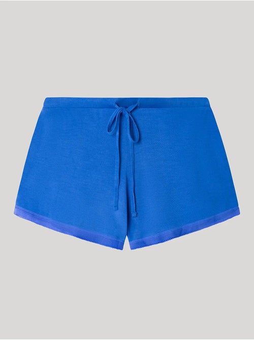 Pantaloncini lisci e regolabili in modal con dettagli in pizzo - Kiabi Pantaloncini lisci e regolabili in modal con dettagli in pizzo - Kiabi