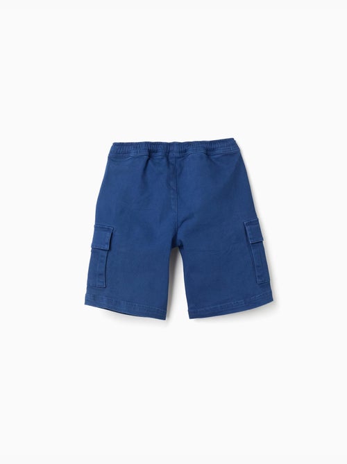 Pantaloncini lunghi cargo in saffiano con coulisse - Kiabi