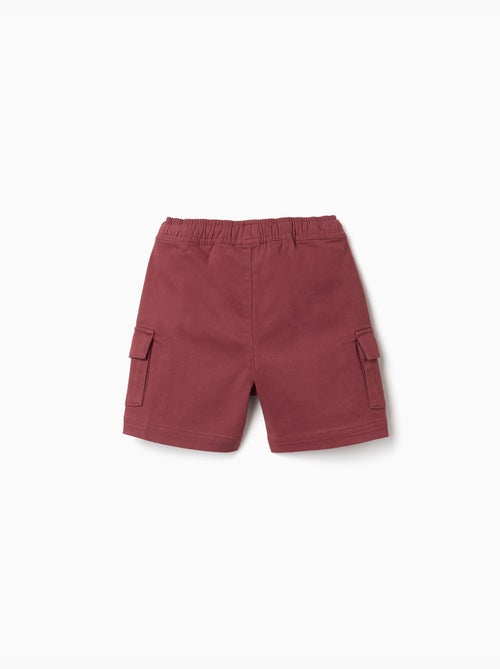 Pantaloncini lunghi cargo in saffiano con coulisse - Kiabi