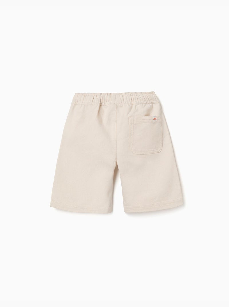 Pantaloncini lunghi in cotone con coulisse Carolina Celas x Zippy Beige chiaro - Kiabi