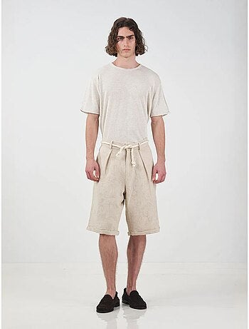 Pantaloncini lunghi rilassati in cotone da uomo giesto