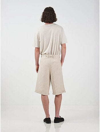 Pantaloncini lunghi rilassati in cotone da uomo giesto