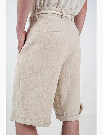 Pantaloncini lunghi rilassati in cotone da uomo giesto