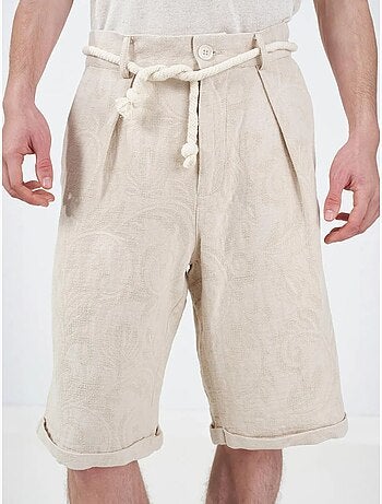 Pantaloncini lunghi rilassati in cotone da uomo giesto