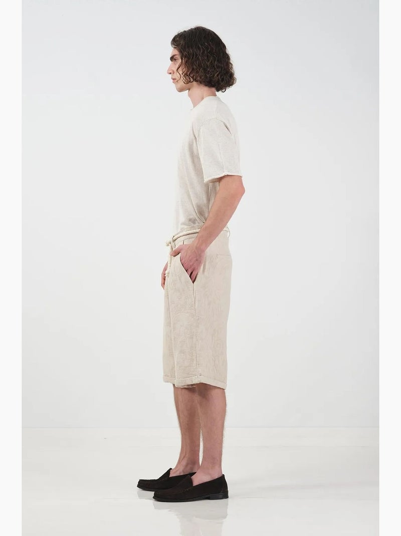 Pantaloncini lunghi rilassati in cotone da uomo giesto Beige argilla - Kiabi
