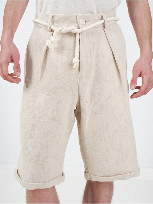 Pantaloncini lunghi rilassati in cotone da uomo giesto - Kiabi