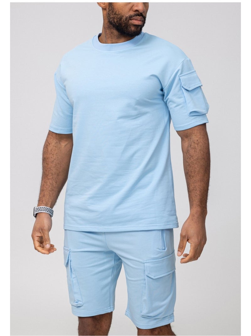 Pantaloncini, maglietta Kebello Blu cielo - Kiabi