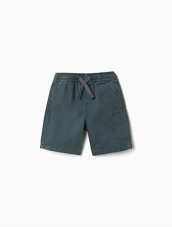 Pantaloncini midi cargo in cotone con coulisse