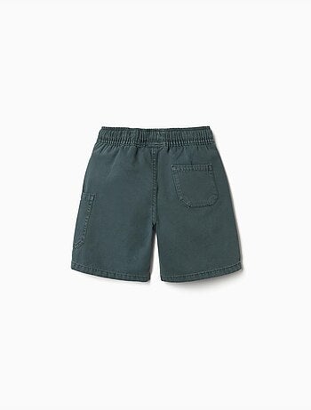 Pantaloncini midi cargo in cotone con coulisse