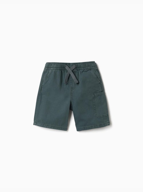 Pantaloncini midi cargo in cotone con coulisse - Kiabi