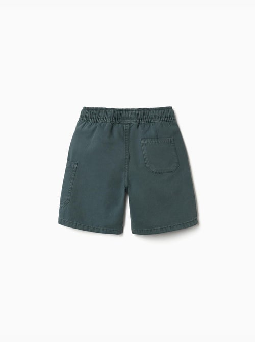 Pantaloncini midi cargo in cotone con coulisse - Kiabi