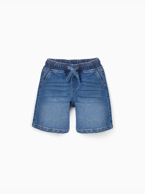 Pantaloncini midi di jeans pull-up con coulisse - Kiabi