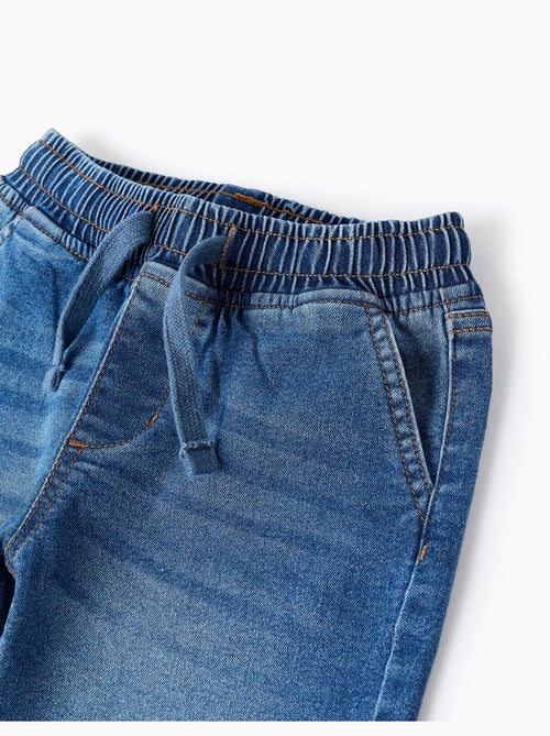 Pantaloncini midi di jeans pull-up con coulisse - Kiabi
