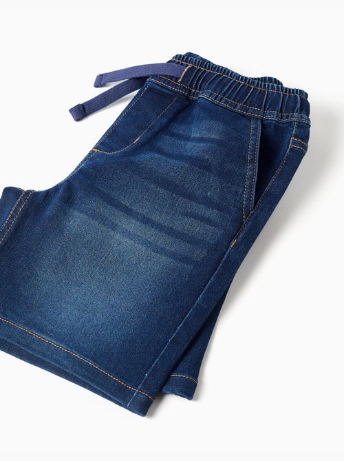 Pantaloncini midi di jeans pull-up con coulisse - Kiabi