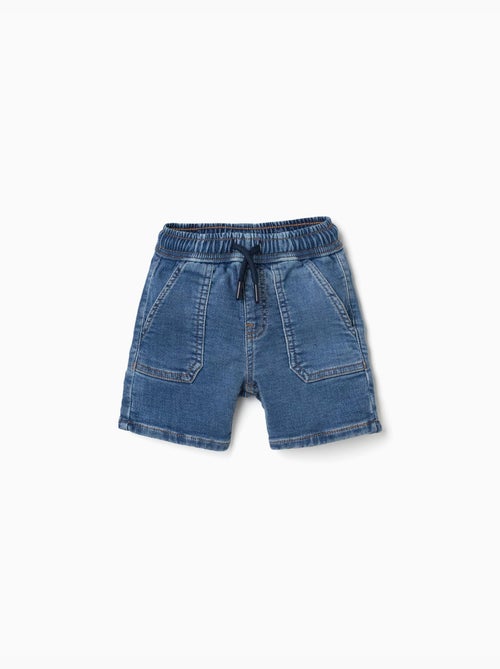 Pantaloncini midi in denim con coulisse - Kiabi