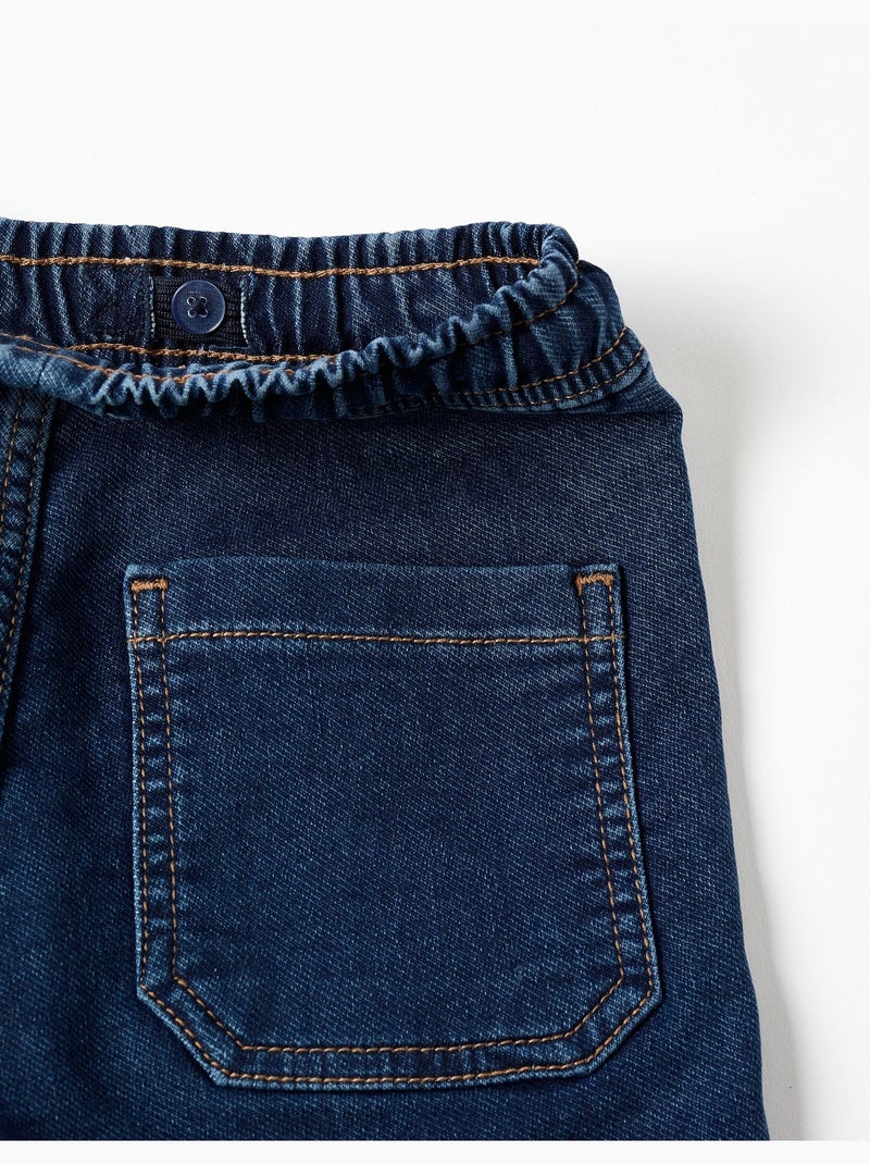 Pantaloncini midi in denim con coulisse Blu Blu - Kiabi