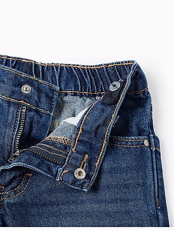 Pantaloncini midi in denim di cotone con tasche