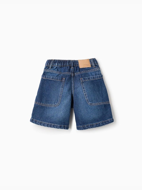 Pantaloncini midi in denim di cotone con tasche - Kiabi