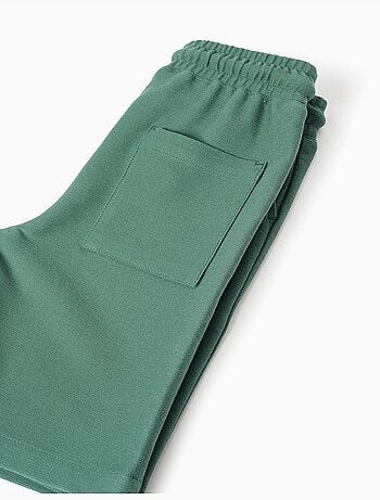 Pantaloncini midi in felpa con coulisse