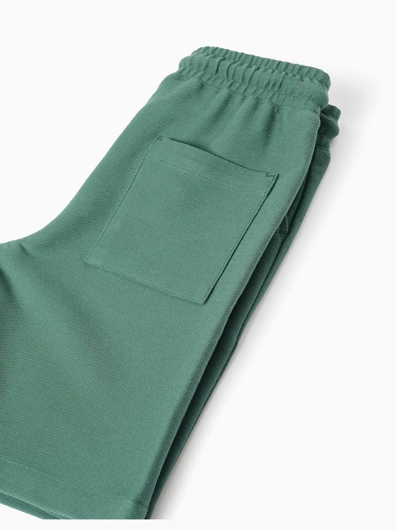 Pantaloncini midi in felpa con coulisse Verde scuro - Kiabi