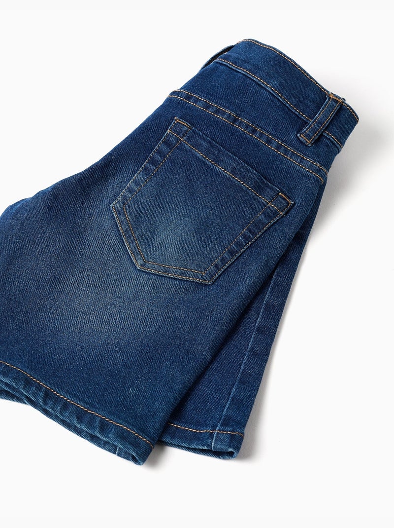 Pantaloncini midi in jeans con cinque tasche Blu scuro - Kiabi
