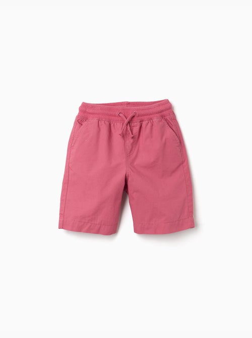 Pantaloncini midi in popeline con coulisse e tasche - Kiabi
