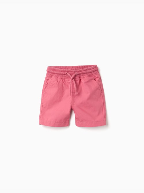 Pantaloncini midi in popeline con coulisse e tasche - Kiabi