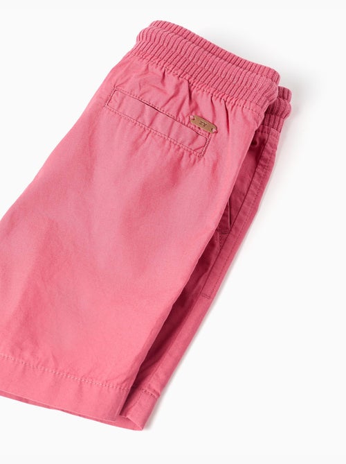 Pantaloncini midi in popeline con coulisse e tasche - Kiabi