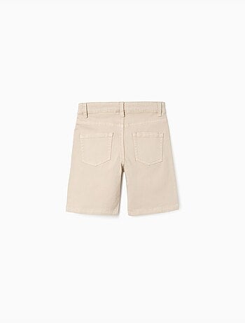 Pantaloncini midi in saffiano con cinque tasche