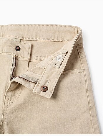 Pantaloncini midi in saffiano con cinque tasche