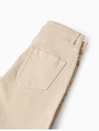Pantaloncini midi in saffiano con cinque tasche