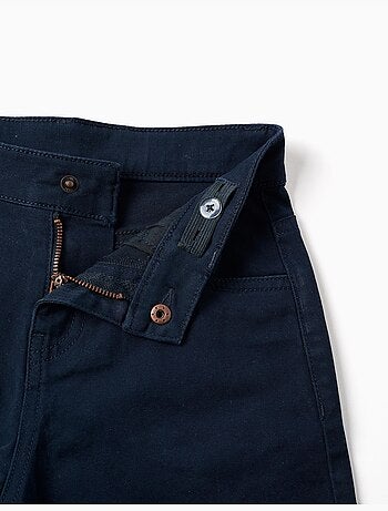 Pantaloncini midi in saffiano con cinque tasche