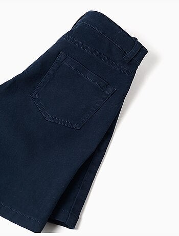 Pantaloncini midi in saffiano con cinque tasche
