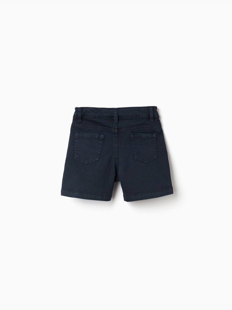 Pantaloncini midi in saffiano con cinque tasche Blu scuro - Kiabi