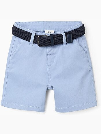 Pantaloncini midi in twill con cintura