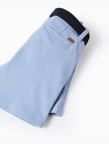 Pantaloncini midi in twill con cintura