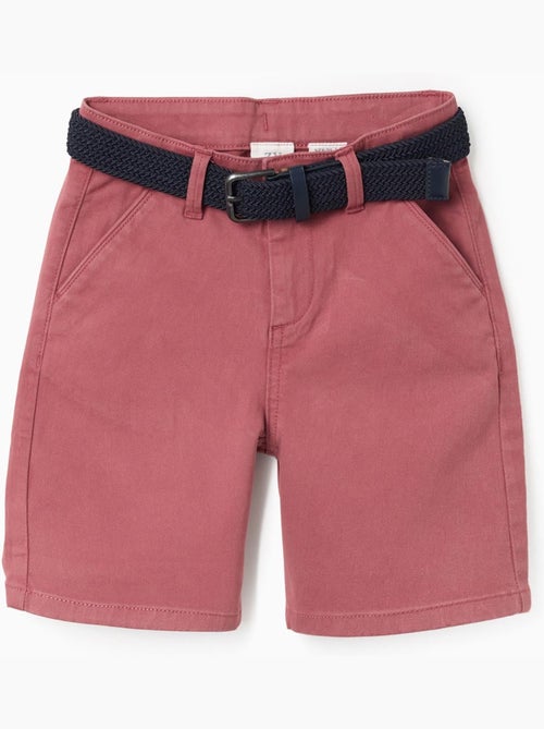 Pantaloncini midi in twill con cintura - Kiabi