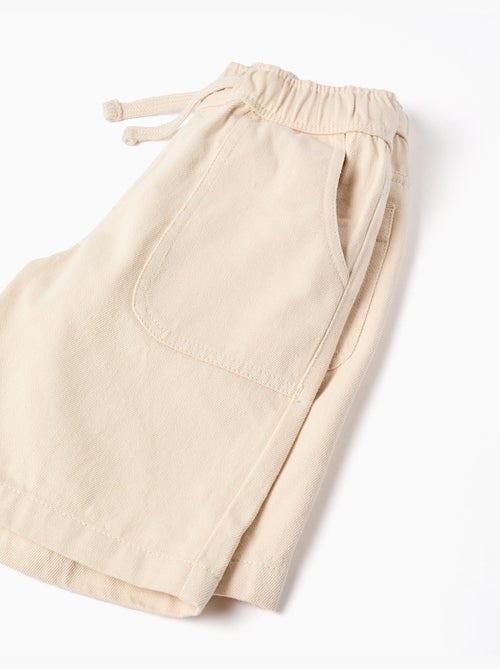 Pantaloncini midi in twill con coulisse - Kiabi