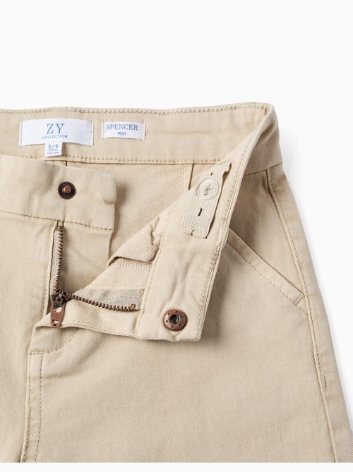 Pantaloncini midi in twill con tasche - Kiabi