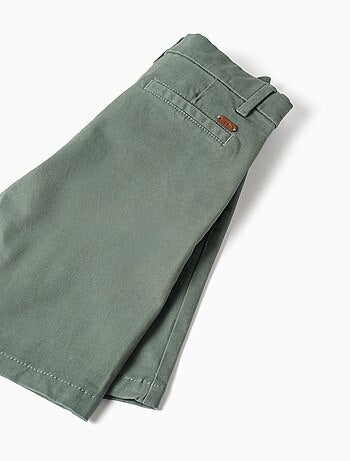 Pantaloncini midi in twill con tasche