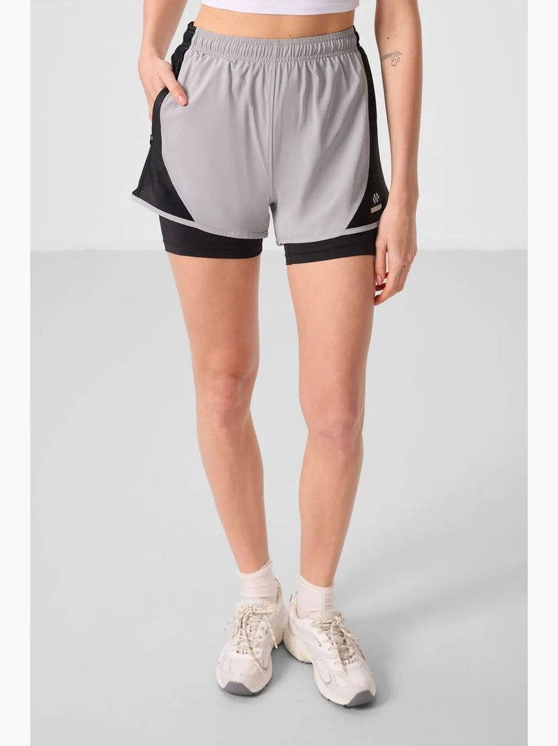 Pantaloncini mini da donna a infilare tommy Grigio chiaro - Kiabi