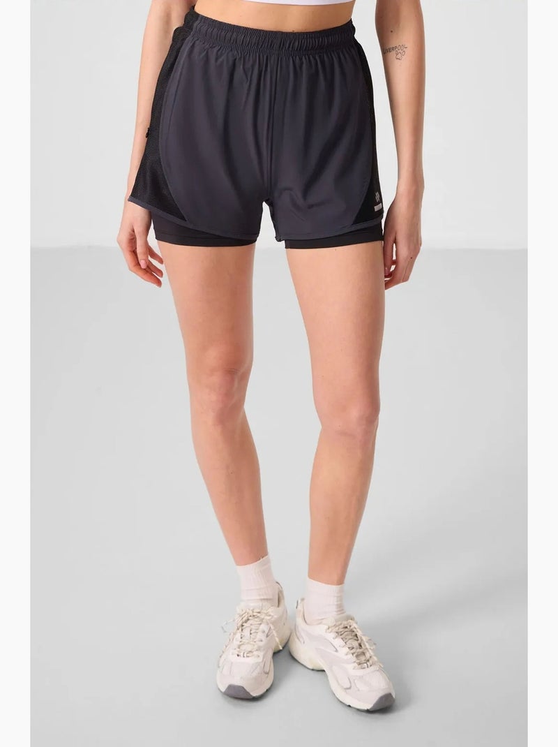 Pantaloncini mini da donna a infilare tommy Grigio nero - Kiabi