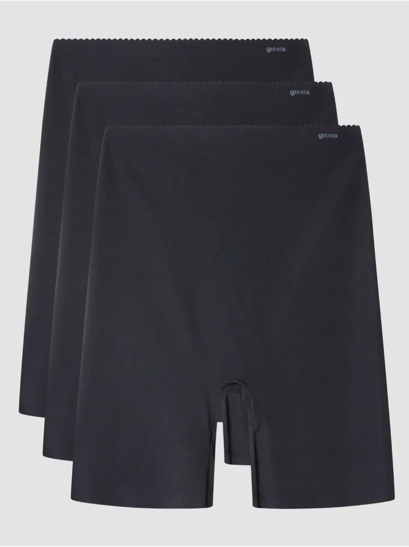 pantaloncini modellanti e avvolgenti in tessuto microfibra Nero - Kiabi
