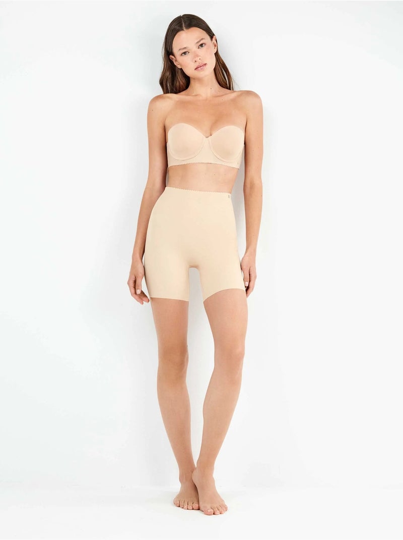 pantaloncini modellanti e avvolgenti in tessuto microfibra Rosa - Kiabi
