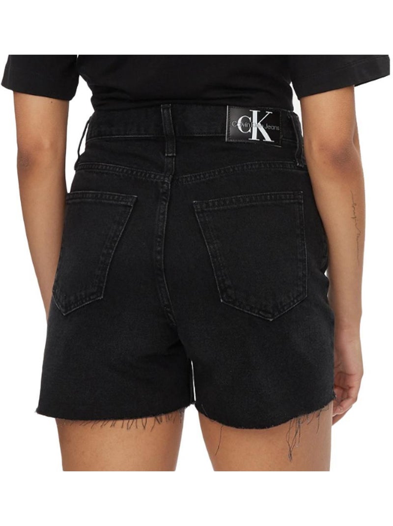 Pantaloncini Mom Donna Calvin Klein Jeans Nero - Kiabi