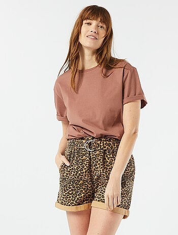 Pantaloncini paperbag con cintura
