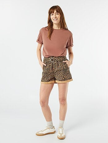 Pantaloncini paperbag con cintura
