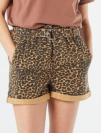 Pantaloncini paperbag con cintura
